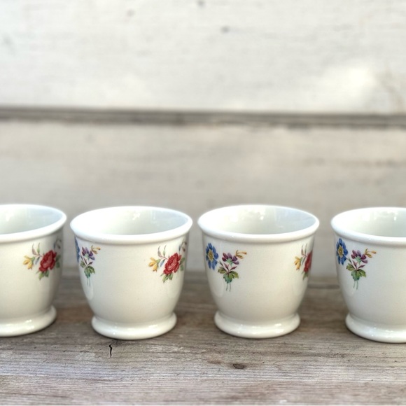 Vintage RESTAURANT WARE Shenango China 4 Egg Custard Cups Diner USA - Picture 7 of 14